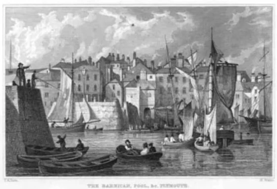 The Barbican Pool, Plymouth in 1832