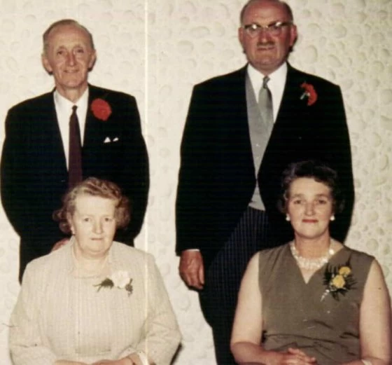 Donald Thomson with his brother and sisters.
