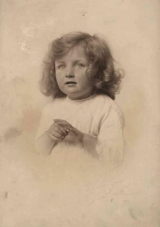 Margery Yeates as a child