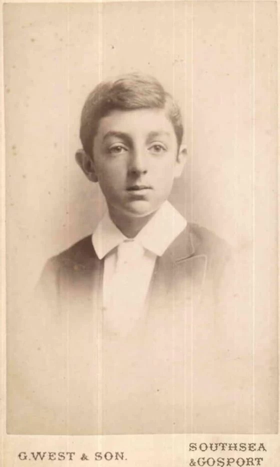 Cyril Yeates 1890 when he was a pupil at Uppingham School