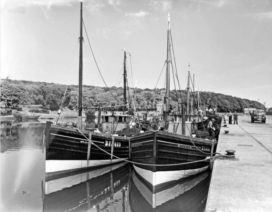 Fishing boats moored in Stornoway Harbour