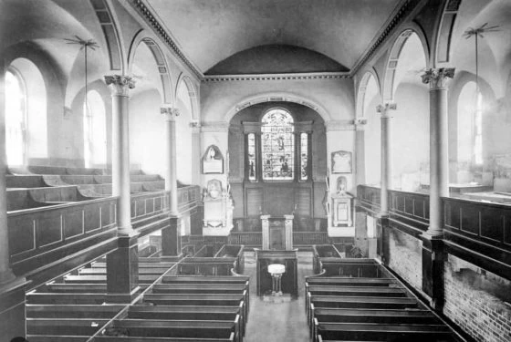 Interior of St Annes, before demolition
