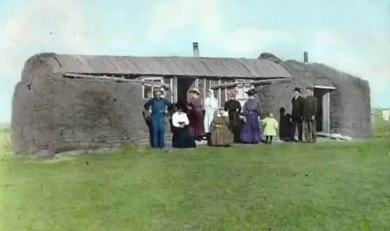Early Sod House
