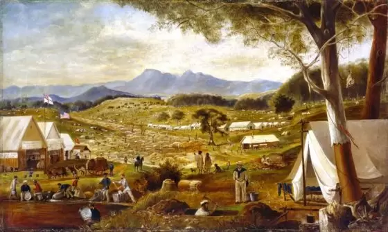 Gold Diggings 1858