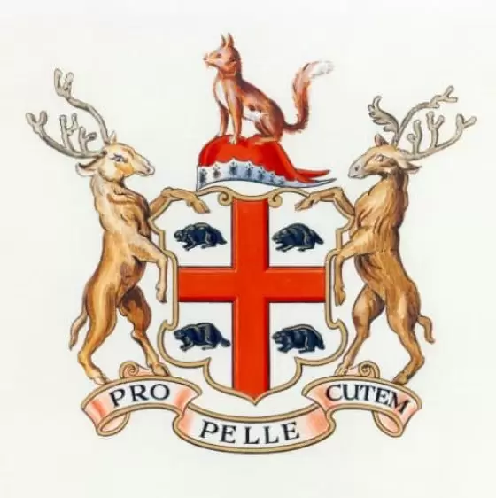 This Coat of Arms, with it's celebration of the local wildlife reminds me of the illustration above that celebrates the local wildlife, but possibly for different reasons.