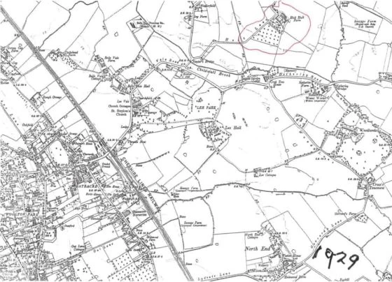 Map of Brettargh Holt