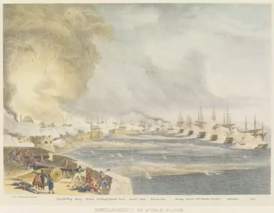 Bombardment at Acre 1840