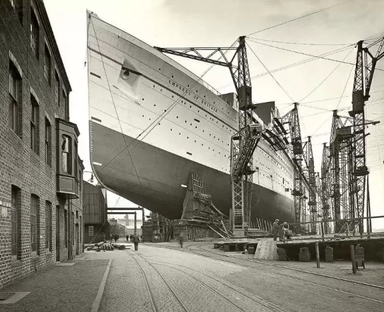The Empress of Britain 1931. Stock Image