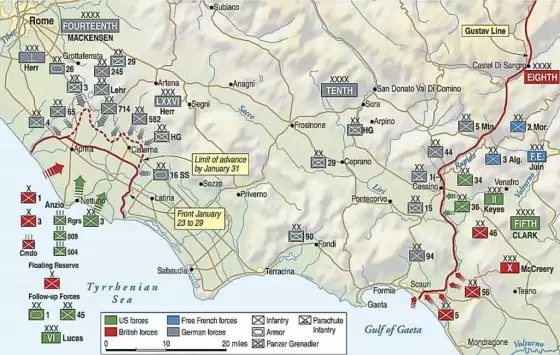 Anzio - Overview Map