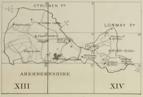 1861 Ordnance Survey Map of Fetterangus, Banffshire