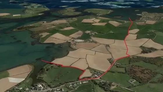 Aerial View of Ballydorn Townland