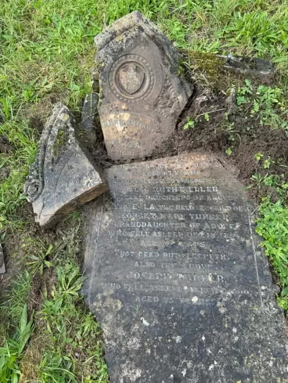 Joseph Turner and Eliza Thompson Tombstone