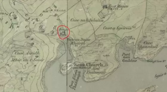 Map of Keose, Lochs, Isle of Lewis 1840