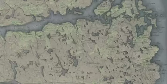 Map of Park District of Lochs 1857