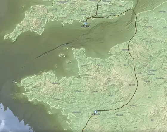 Our parent haplogroup R-FTA15286, located near Ventnor on the Isle of Wight. Image courtesy of FamilyTreeDNA.